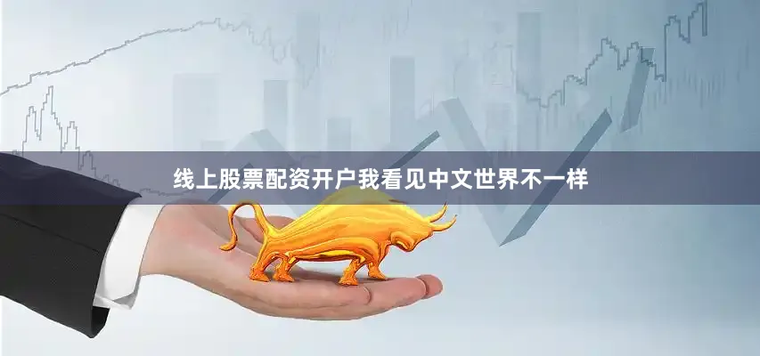 线上股票配资开户我看见中文世界不一样